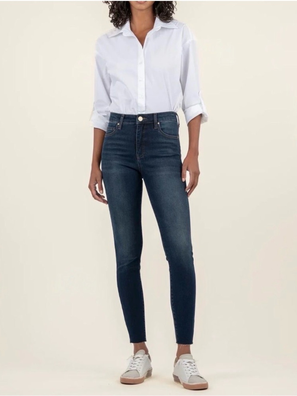 KUT from the Kloth Fab Ab High-Rise Dark Blue Skinny Jeans - Women